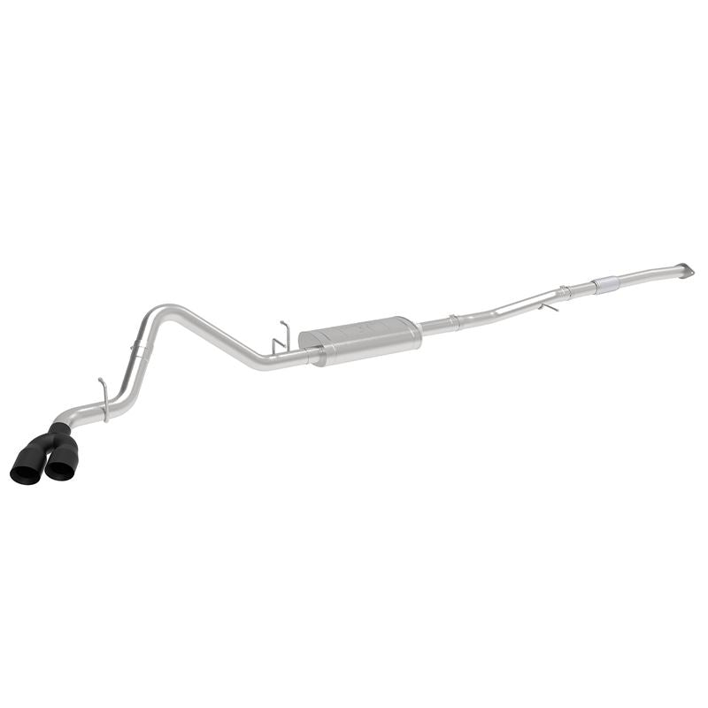 aFe Vulcan Series 3 IN 304 Stainless Steel Cat-Back Exhaust System w/ Black Tips (49-34109-B)