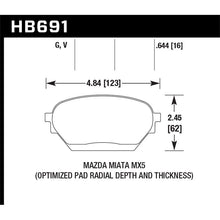 Load image into Gallery viewer, Hawk Performance DTC-60 Brake Pads (HB691G.644)