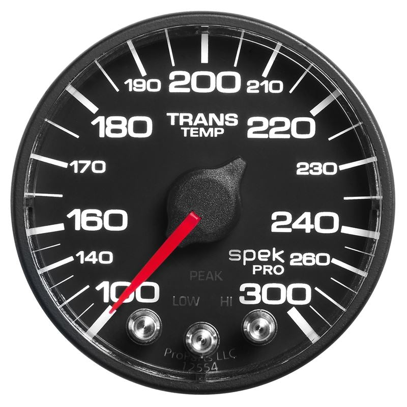 AutoMeter Spek-Pro 52.4mm 100-300 Deg F Digital Stepper Motor Trans Temp Gauge (P342328)