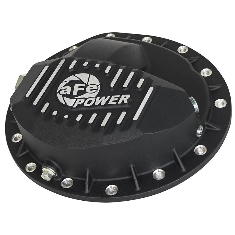 aFe Pro Series Rear Differential Cover Black w/ Machined Fins (46-70372)