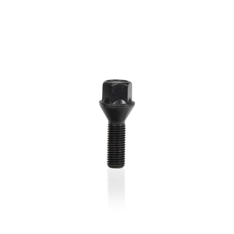 Eibach Springs Wheel Bolt M12 x 1.5 x 30mm x 17mm Hex Taper-Seat Black Finish (S1-1-12-50-30-17-B)