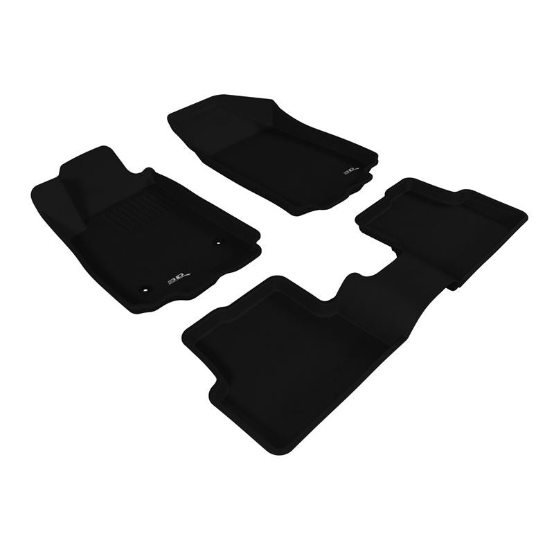 3D Maxpider KAGU Floor Mat, BLACK, 1ST ROW/2ND ROW (L1CH02901509)