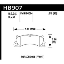 Load image into Gallery viewer, Hawk Performance DTC-80 Brake Pads (HB907Q.640)