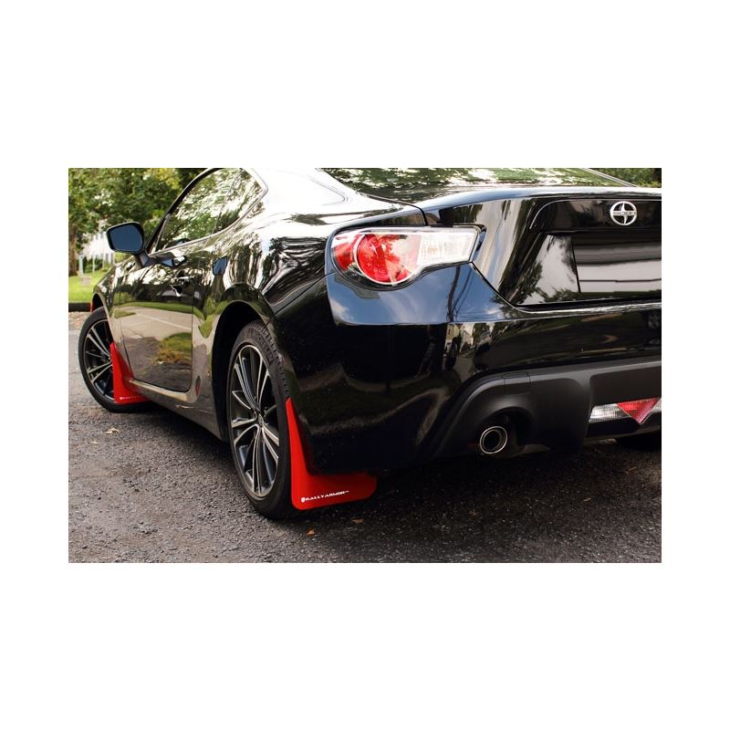 Rally Armor Red Mud Flap/White Logo for 2013-2019 Subaru BRZ (MF23-UR-RD/WH)