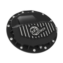 Load image into Gallery viewer, aFe Pro Series Front Differential Cover Black w/ Machined Fins and Gear Oil (46-70402-WL)