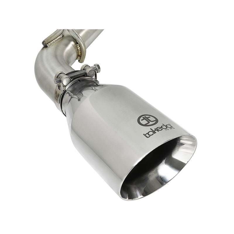 Takeda 2-1/2 IN 304 Stainless Steel Axle-Back Exhaust System w/ Polished Tips (49-36130NM-P)