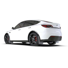 Load image into Gallery viewer, Rally Armor Black UR Mud Flap w/ Red Logo for 2020-2022 Tesla Y (MF72-UR-BLK/RD)