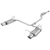 Takeda 2-1/4 IN to 2 IN 304 Stainless Steel Cat-Back Exhaust w/Polished Tips (49-36612)