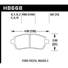 Load image into Gallery viewer, Hawk Performance HP Plus Brake Pads (HB668N.567)