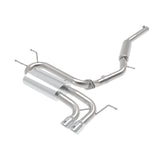 Takeda 2-1/2 IN 304 Stainless Steel Cat-Back Exhaust w/ Polished Tip (49-37005-P)