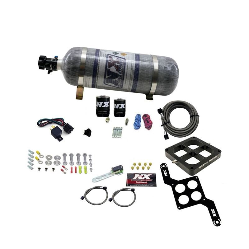 Nitrous Express Dominator Single Entry Crossbar RNC Nitrous Kit (250-750HP) w/Composite Bottle (63870-12)