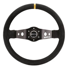 Load image into Gallery viewer, Sparco R215 Racing Steering Wheel, Black Suede (015R215CSN)