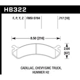 Hawk Performance Performance Ceramic Brake Pads (HB322Z.717)