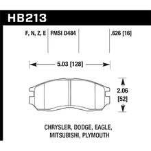 Load image into Gallery viewer, Hawk Performance Performance Ceramic Brake Pads (HB213Z.626)