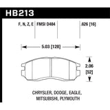 Hawk Performance Performance Ceramic Brake Pads (HB213Z.626)