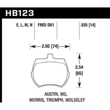 Load image into Gallery viewer, Hawk Performance HP Plus Brake Pads (HB123N.535)