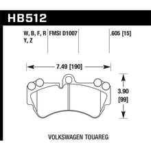 Load image into Gallery viewer, Hawk Performance HPS 5.0 Brake Pads (HB512B.605)