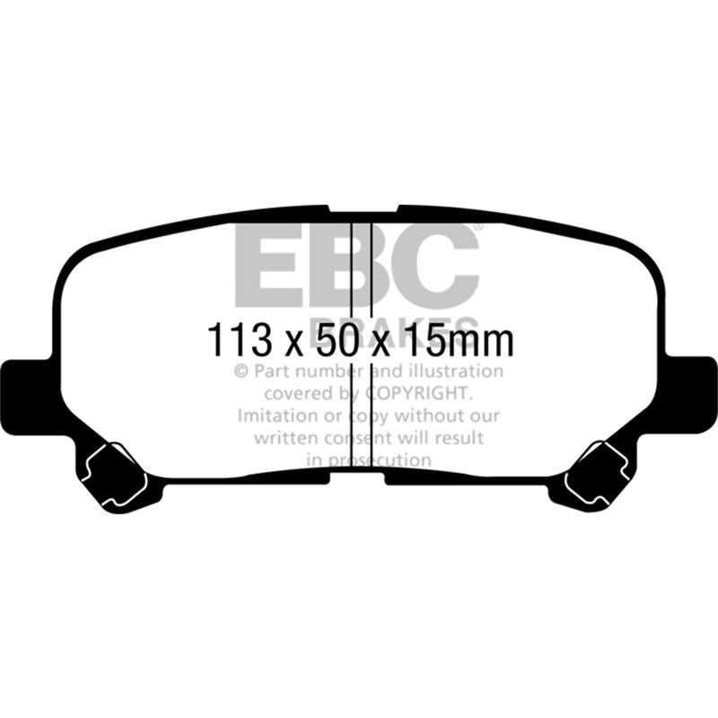 EBC Yellowstuff Street And Track Brake Pads (DP41802R)