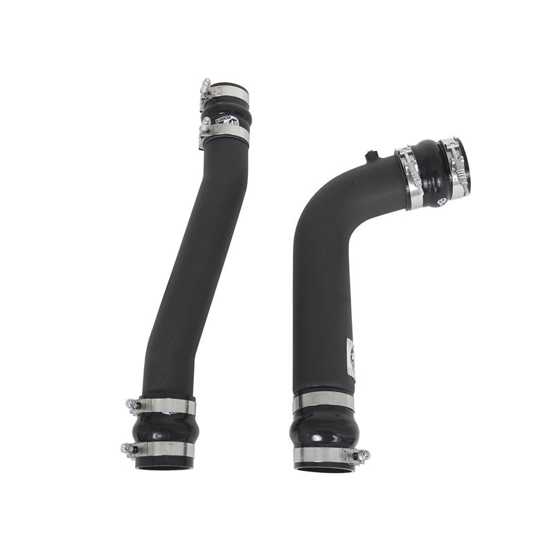 aFe BladeRunner 3 IN and 3-1/2 IN Aluminum Hot and Cold Charge Pipe Kit Black (46-20034-B)