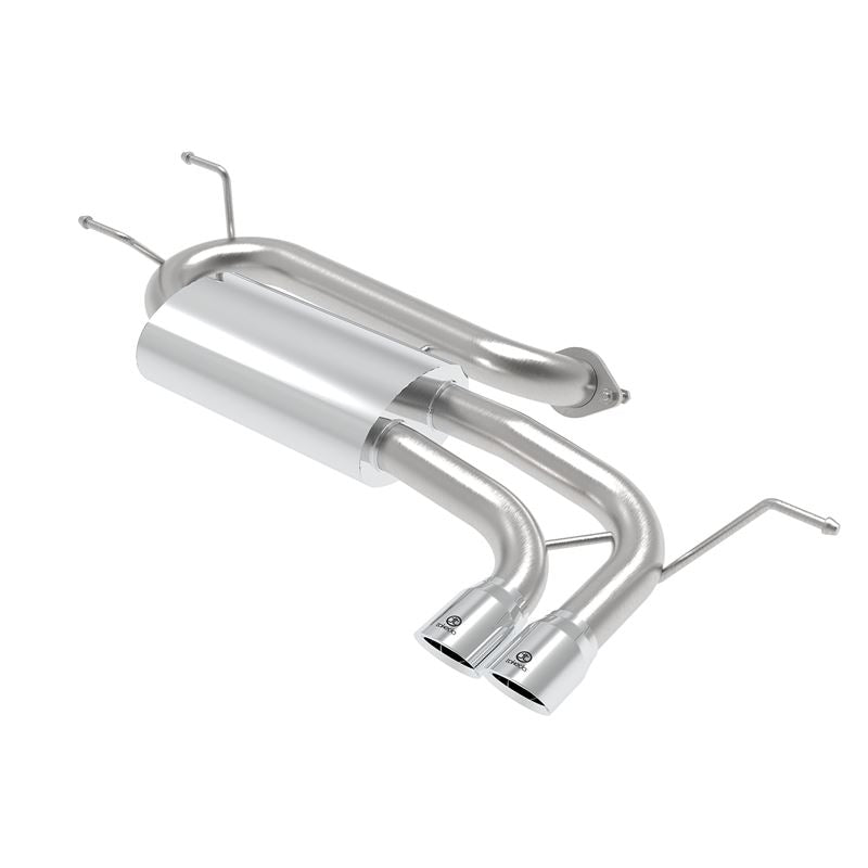 Takeda 2-1/2 IN 304 Stainless Steel Axle-Back Exhaust w/ Polished Tip (49-37004-P)