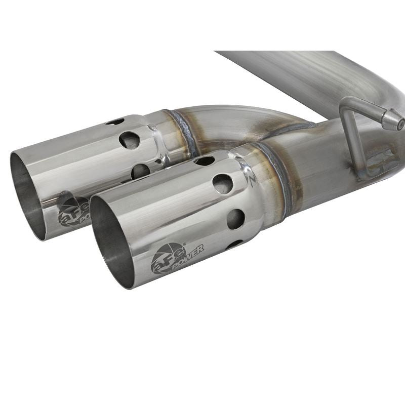 aFe Rebel Series 3 IN 409 Stainless Steel DPF-Back Exhaust System w/Polished Tip (49-44065-P)