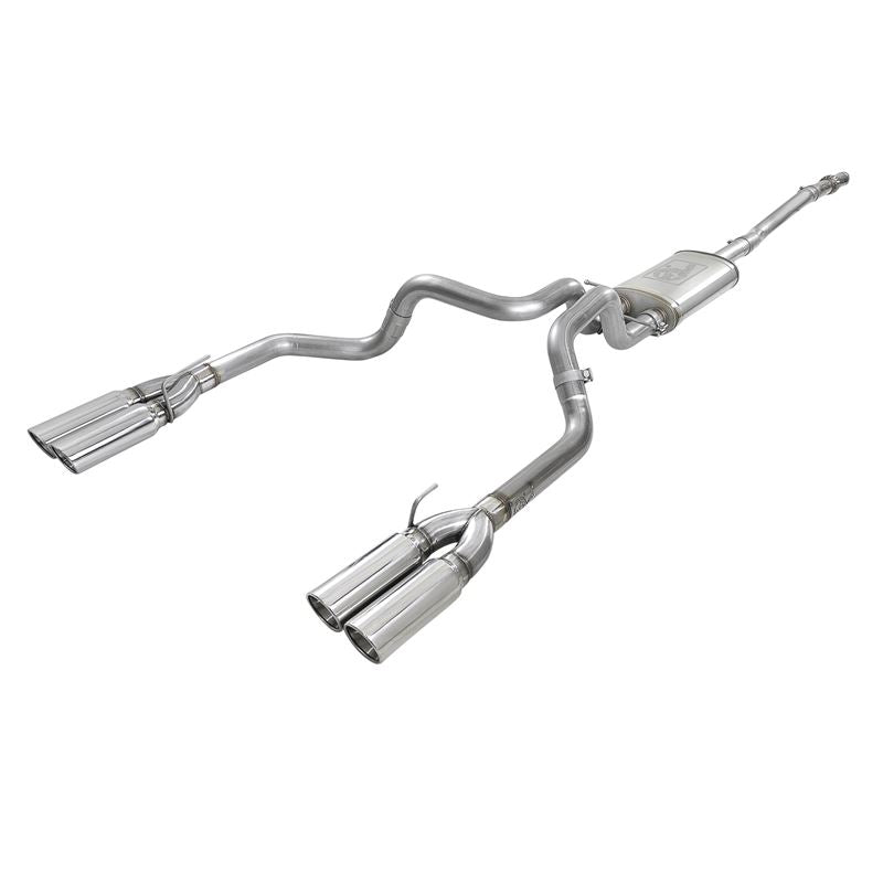 aFe Vulcan Series 3 IN 304 Stainless Steel Cat-Back Exhaust System w/ Polished Tips (49-34105-P)