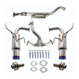 Invidia N1 Twin Outlet Single Layer Tip Cat-Back Exhaust for 2022+ Subaru WRX (HS22WRXGTT)