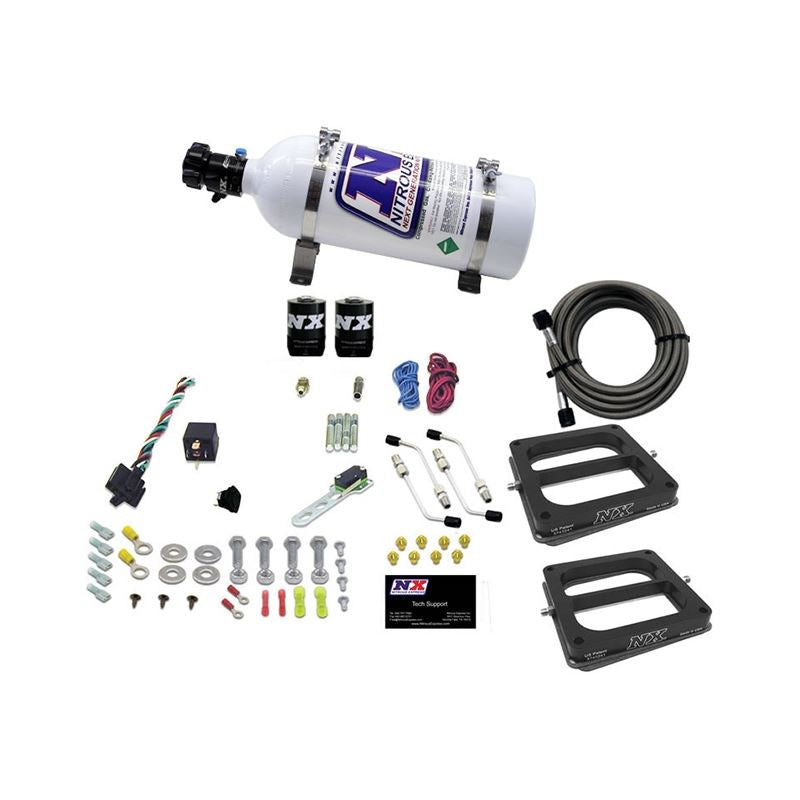 Nitrous Express Dual/Dominator/Gasoline Nitrous Kit (50-300HP) w/5lb Bottle (30270-05)