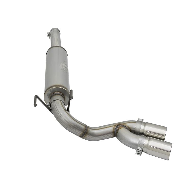 aFe Rebel Series 3-1/2 IN Stainless Steel Cat-Back Exhaust System w/Polish Tip (49-42057-P)