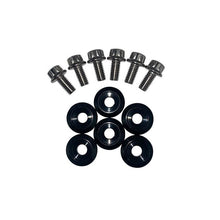 Load image into Gallery viewer, Blox Racing New Fender Washers Kit M6 12pt - 6pc Large Diameter Black (BXAC-00311-BK)