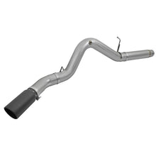 Load image into Gallery viewer, aFe Large Bore-HD 5 IN 409 Stainless Steel DPF-Back Exhaust System w/Black Tip (49-44081-B)