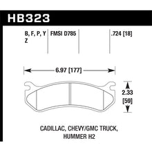 Load image into Gallery viewer, Hawk Performance Super Duty Brake Pads (HB323P.724)