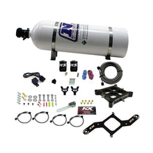 Load image into Gallery viewer, Nitrous Express 4150 Billet Crossbar Stage 6 Nitrous Kit (50-300HP) w/15lb Bottle (60042-15)