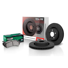 Load image into Gallery viewer, Hawk Performance Talon Cross-Drilled and Slotted and LTS Brake Pad Kit (HKC4066.103Y)