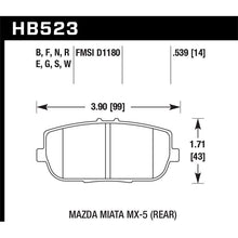 Load image into Gallery viewer, Hawk Performance DTC-30 Brake Pads (HB523W.539)