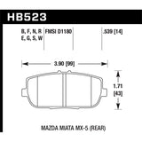 Hawk Performance DTC-30 Brake Pads (HB523W.539)