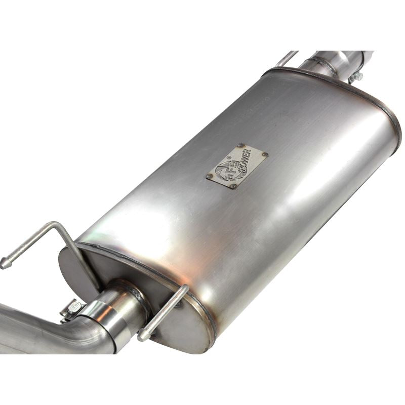 aFe MACH Force-Xp 3 IN 409 Stainless Steel Cat-Back Exhaust System w/Black Tip (49-46022-B)