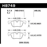 Hawk Performance DTC-70 Brake Pads (HB749U.648)