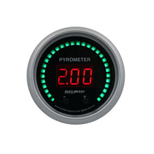 Load image into Gallery viewer, AutoMeter 52.4mm Black Two Channel 0-2000 Degree Pyrometer (EGT) Sport-Comp Elite Digital Gauge (6744-SC)