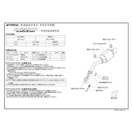 APEXi Hybrid Megaphone EVO Exhaust, Toyota Vitz/ Yaris 07-11 (116AT079)