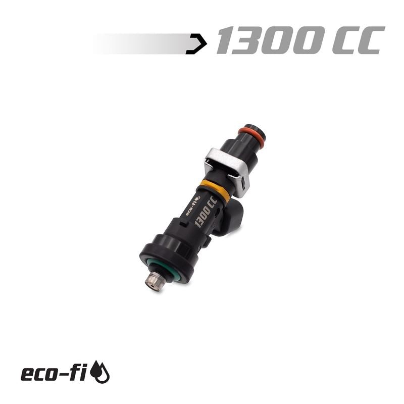 Blox Racing Eco-Fi Street Injectors 1300cc/min w/1/2in Adapter Honda B/D/H Series (Set of 4) (BXEF-06514.11-1300-4)