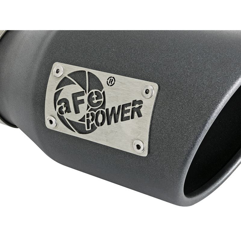 aFe MACH Force-Xp 409 Stainless Steel Clamp-on Exhaust Tip High-Temp Metallic Black (49T30451-B091)