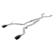 Load image into Gallery viewer, Takeda 2-1/2 IN 304 Stainless Steel Cat-Back Exhaust System w/ Black Tips (49-36134NM-B)