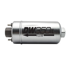 Load image into Gallery viewer, Deatschwerks DW350iL, 350lph in-line external fuel pump with mounting brackets (9-350)