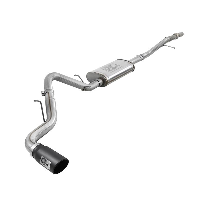 aFe Apollo GT Series 3 IN 409 Stainless Steel Cat-Back Exhaust System w/ Black Tip (49-44107-B)