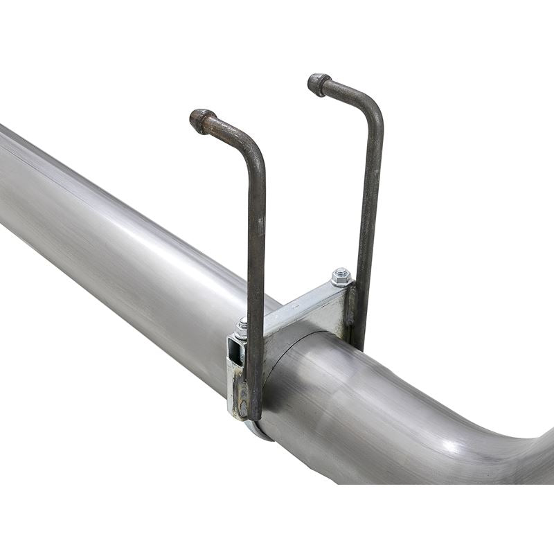 aFe Rebel XD 4 IN 409 Stainless Steel DPF-Back Exhaust System w/Black Tip (49-43102-B)