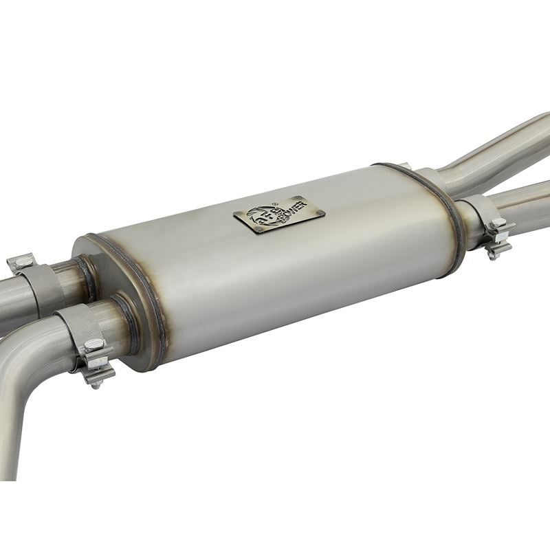 aFe Rebel Series 3 IN 409 Stainless Steel Cat-Back Exhaust System w/Black Tips (49-46124-B)