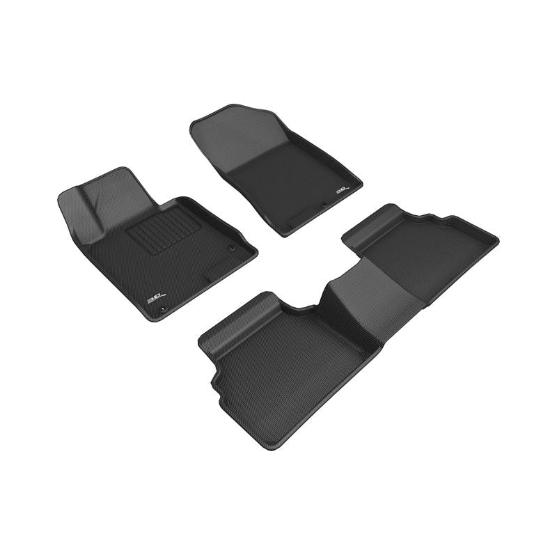 3D Maxpider KAGU Floor Mat, BLACK, 1ST ROW/2ND ROW (L1HY10301509)