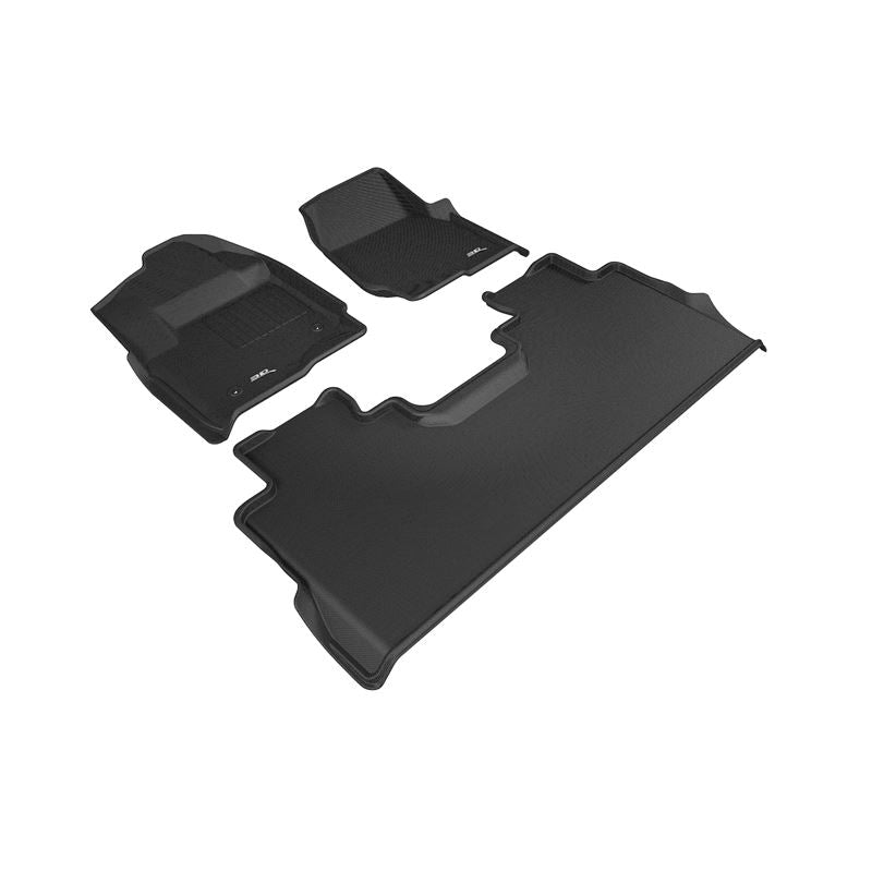 3D Maxpider KAGU Floor Mat, BLACK, 1ST ROW/2ND ROW (L1FR10801509)