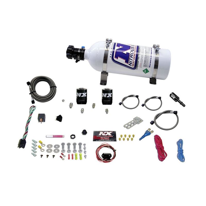 Nitrous Express Dodge Hemi/SRT8 Single Nozzle Fly By Wire Nitrous Kit (35-150HP) w/5lb Bottle (20918-05)